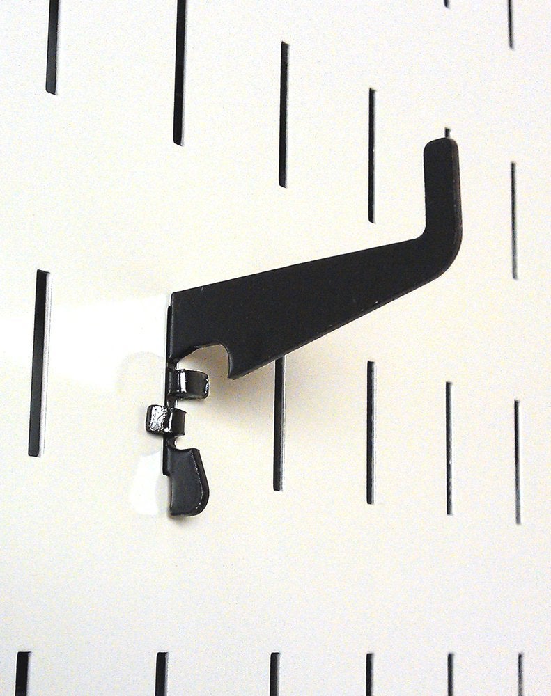 Wall Control Medium 1-7/8in Hook Pack - Slotted Metal Pegboard Hooks Pegboard and Slotted Tool Board - Black - Image 2